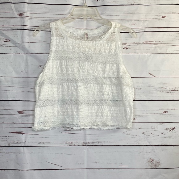 Free People Tops - Intimately Free People Lace Cropped Top